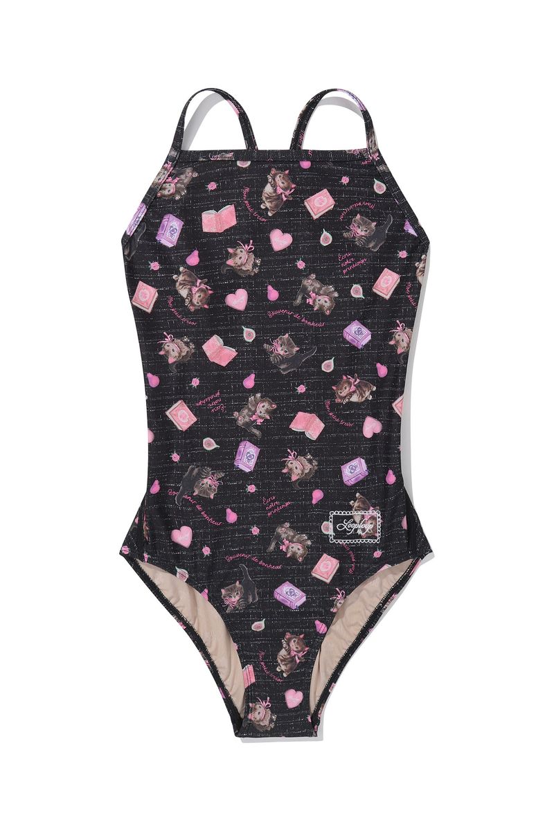 [April Kitty_black] One Piece Swimsuit