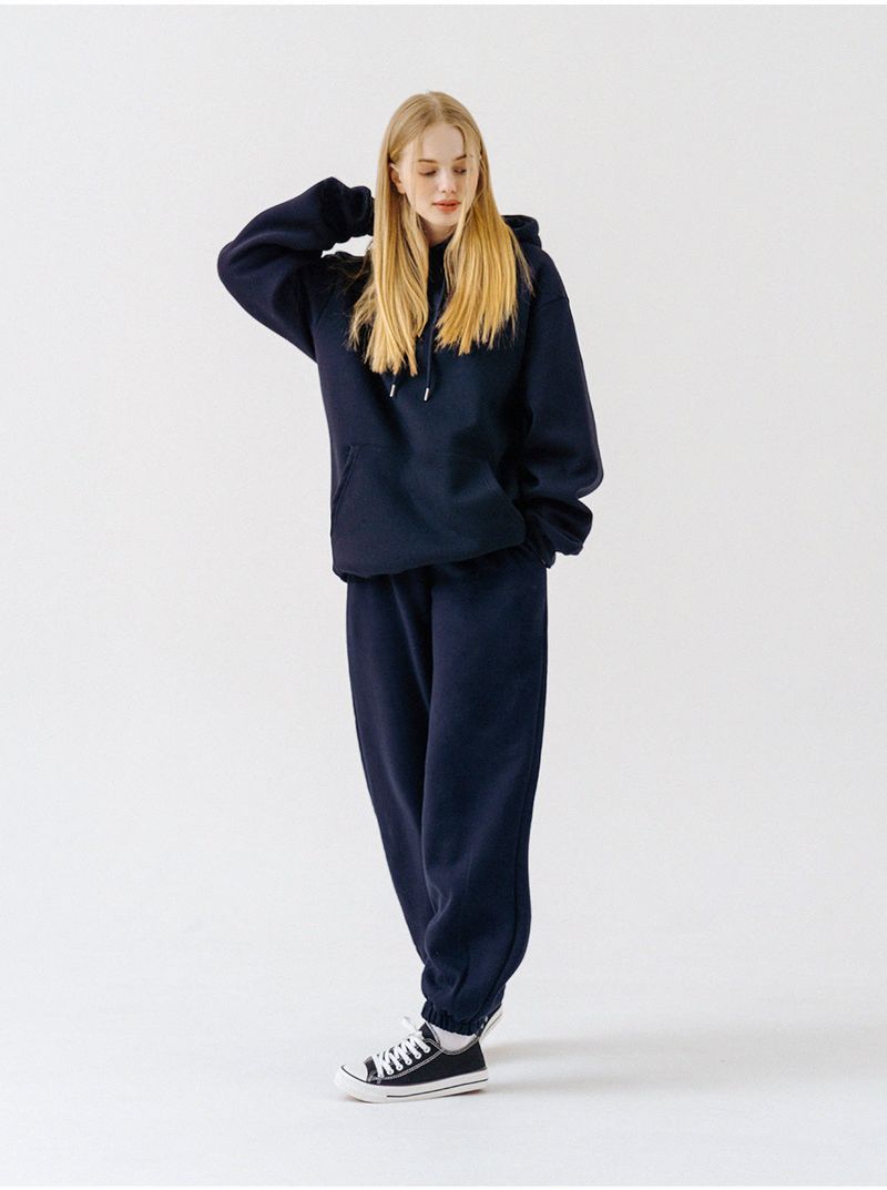 PLAIN BANDING JOGGER PANTS