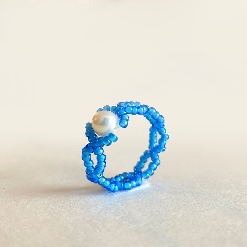 Kichikichiyaya(キチキチヤヤ)の「Kichikichiyaya Blue Pearl Ring(Accessories)」
