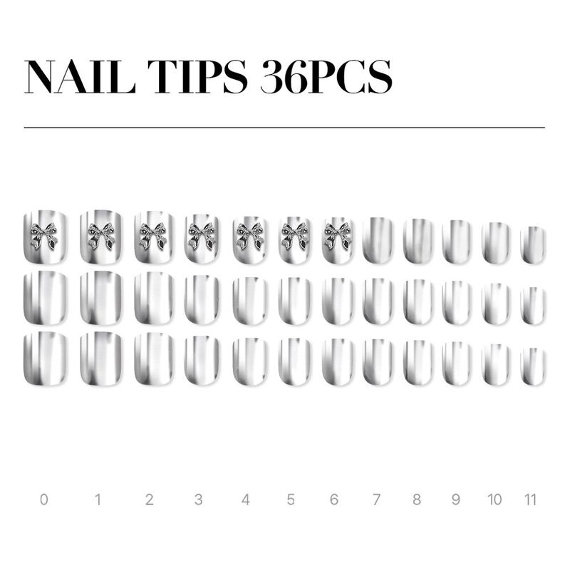 MUZMAK Reusable Glam Design Nail Tip Risky(Short)