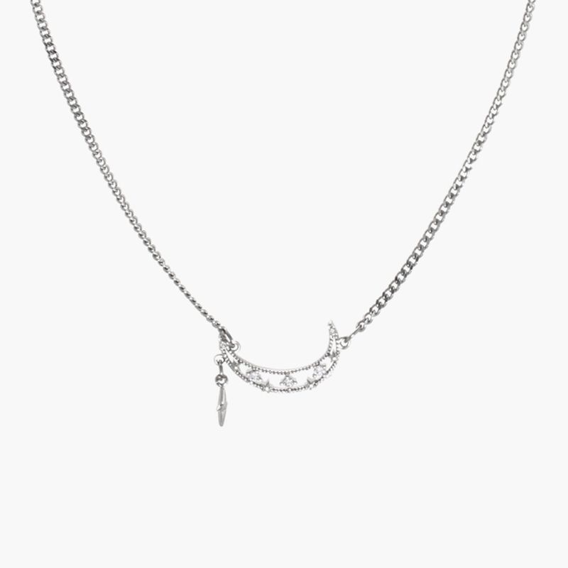 HAWHA(ハワ)の「Drop Half Moon Necklace(Accessories)」