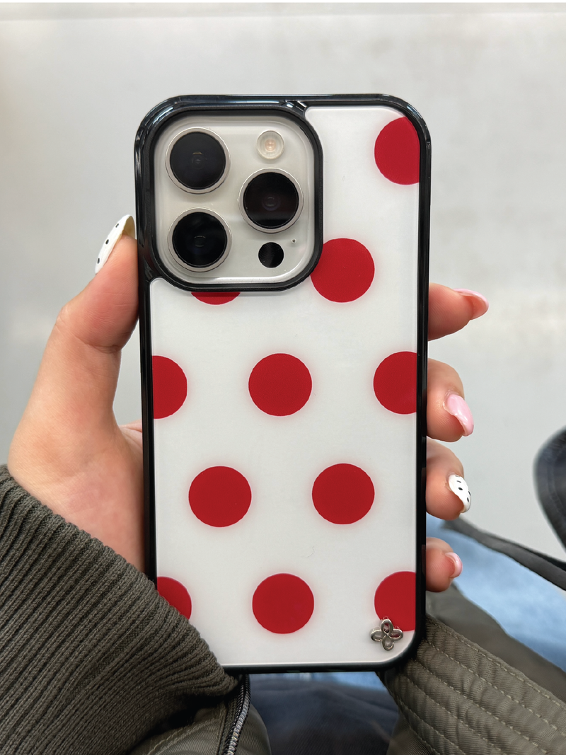 [Glass] Big Color Dot Case (Mag safe)