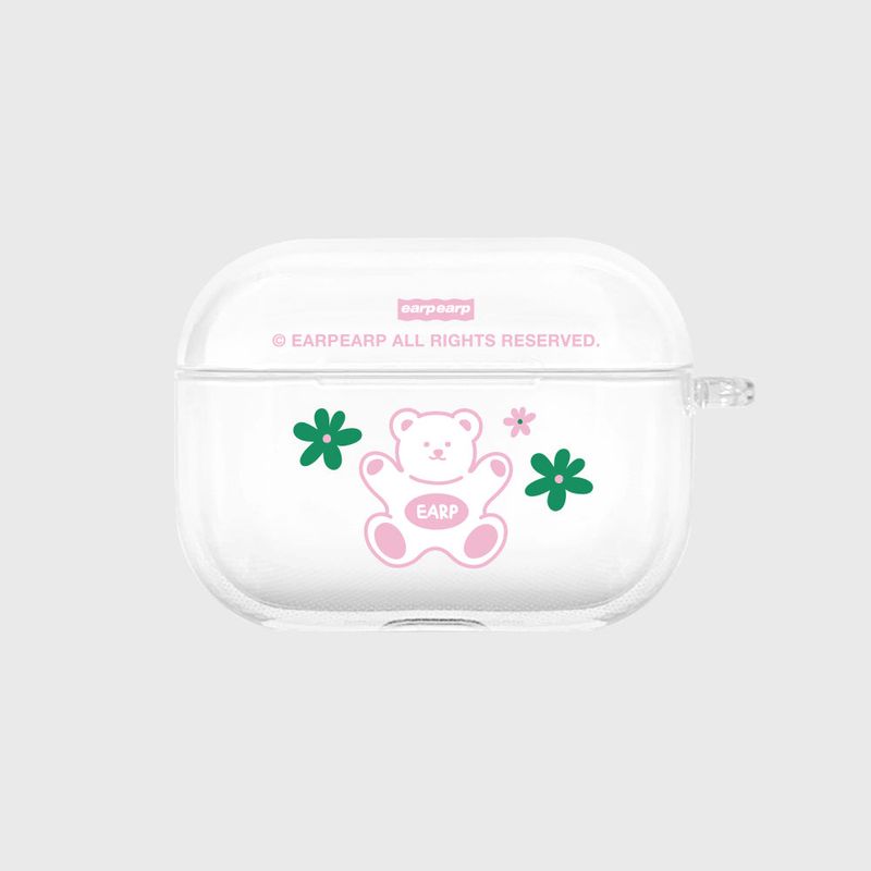 EARPEARP(アプアプ)の「FLOWER BABA-PINK(AIR PODS PRO-CLEAR HARD)(Smartphone Accessories)」