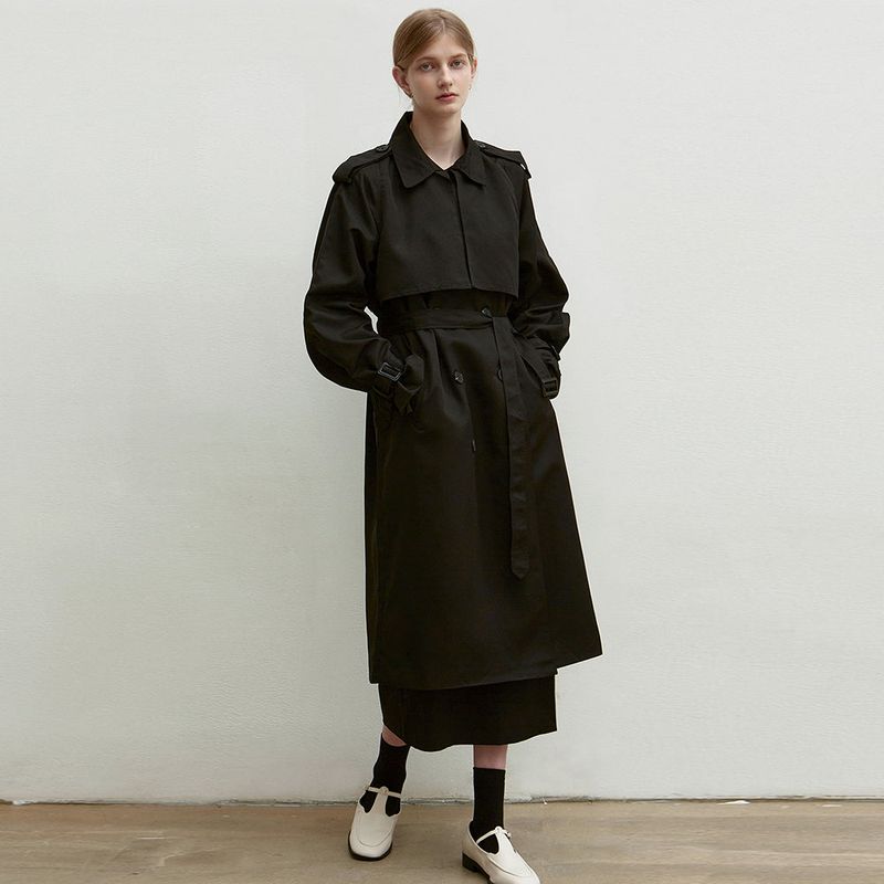 OVERSIZED DOUBLE TRENCH COAT_LIGHT BEIGE