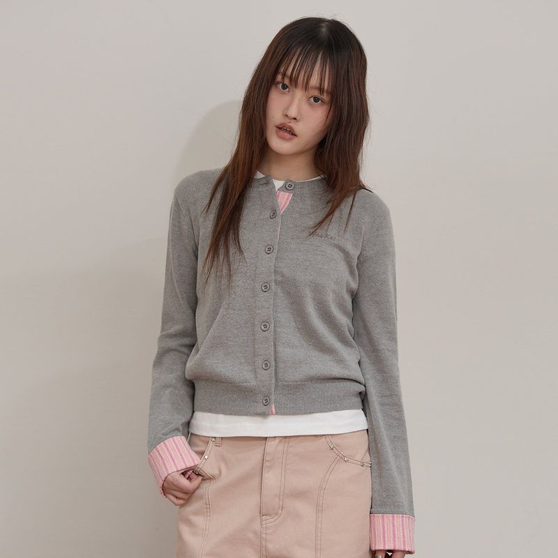 Stripe Roll Up Cardigan