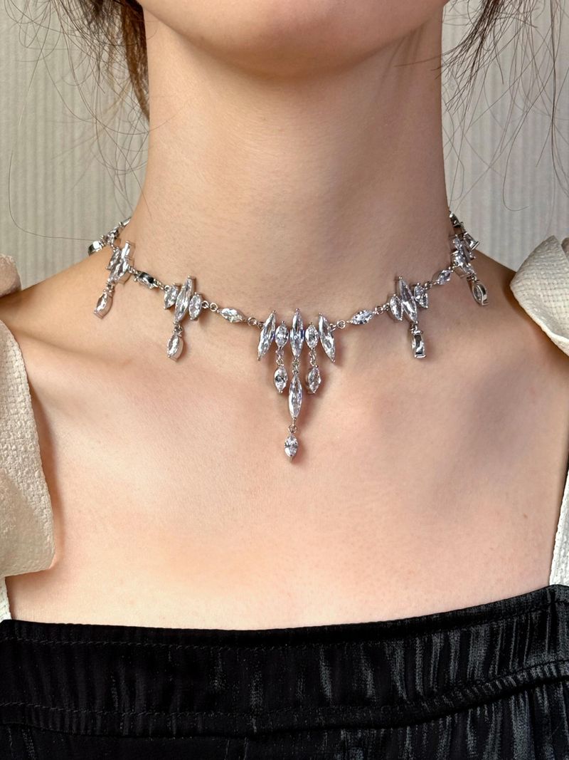 Drop Choker Necklace - "Radiant" Collections