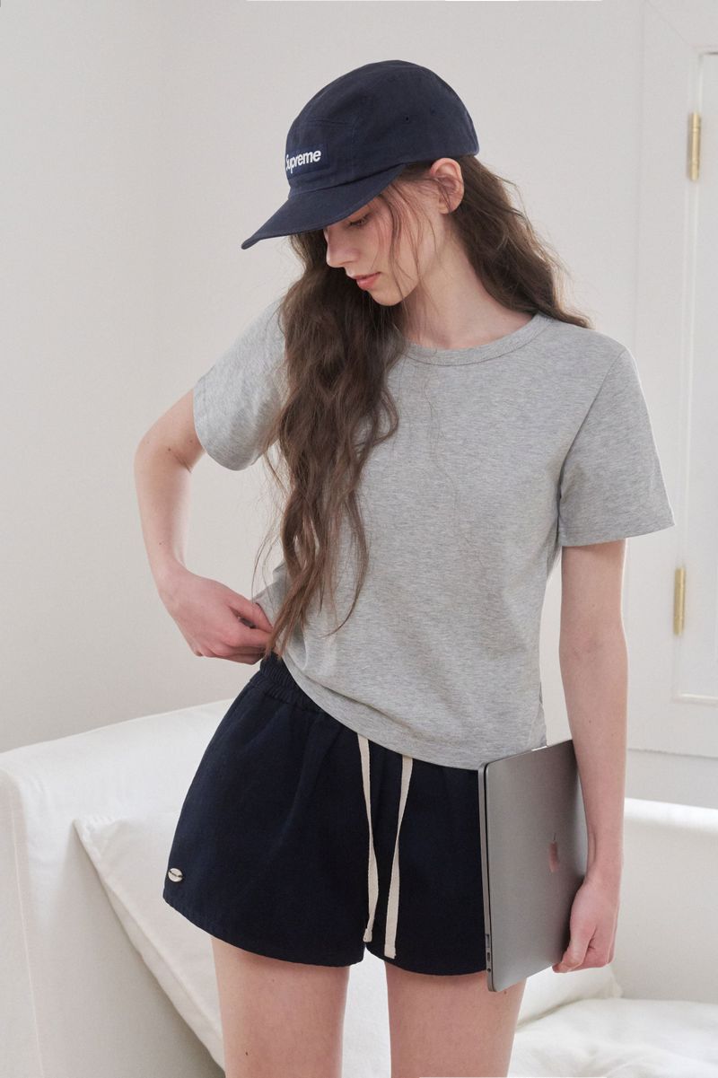 [MADE] Mirror, twill cotton shorts