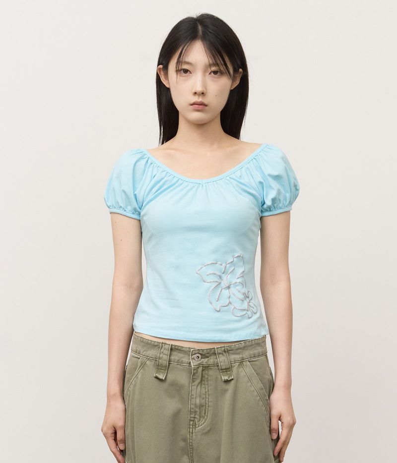 HIFIFNK(ハイファイファンク)の「(W) Bloom Shirring Top(Tops)」
