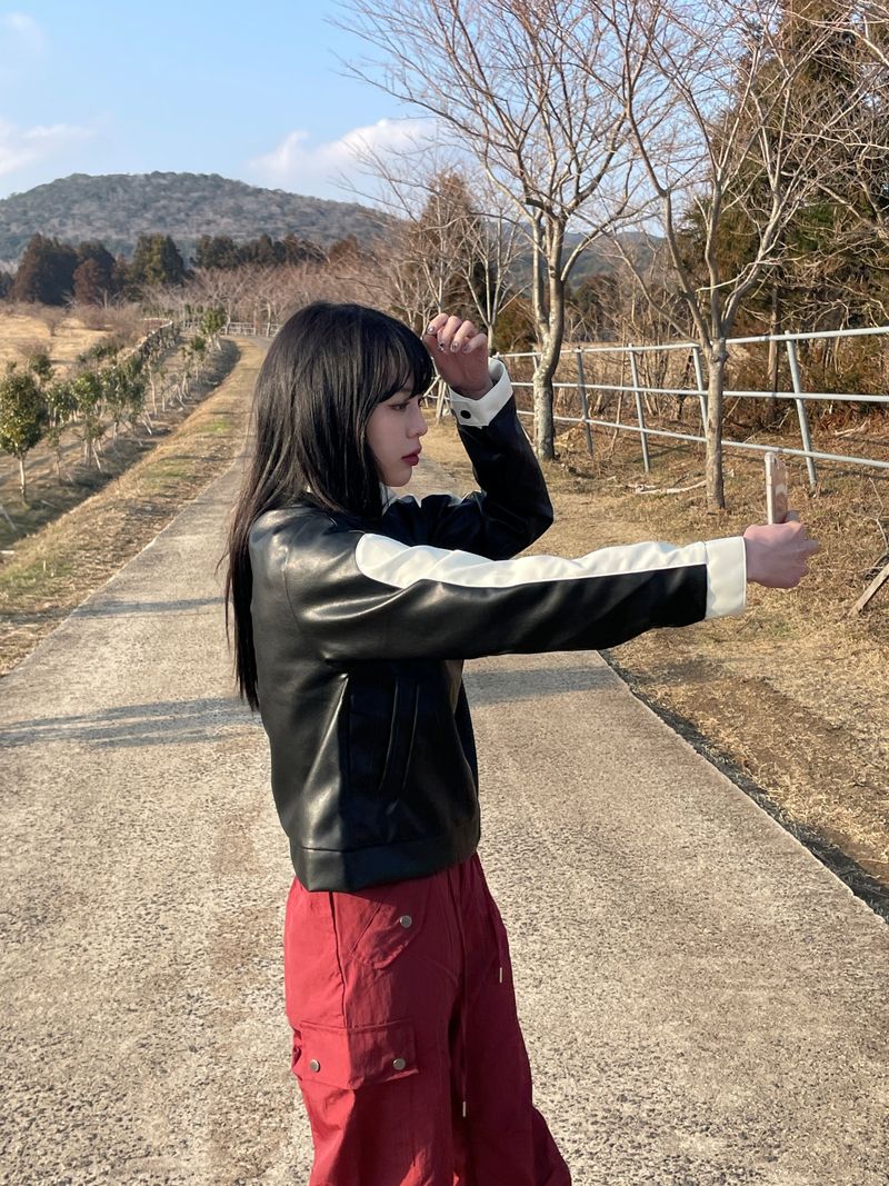 Shadow leather jacket