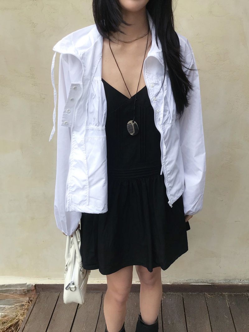 Roen Pintuck Layered Slip Mini Dress