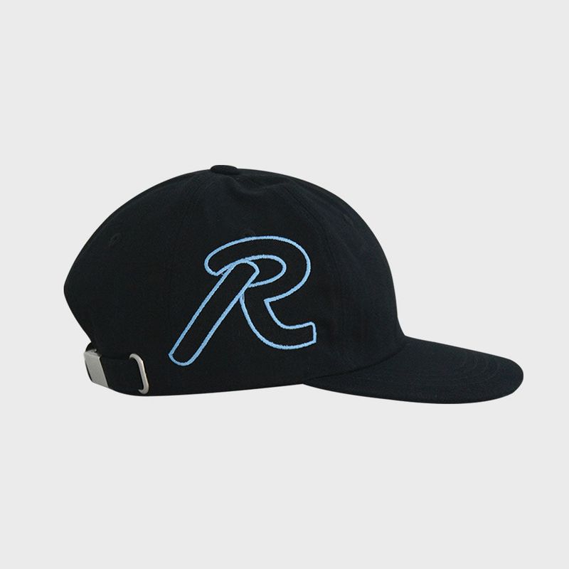 B-I-G R FLAT CAP (BLACK)