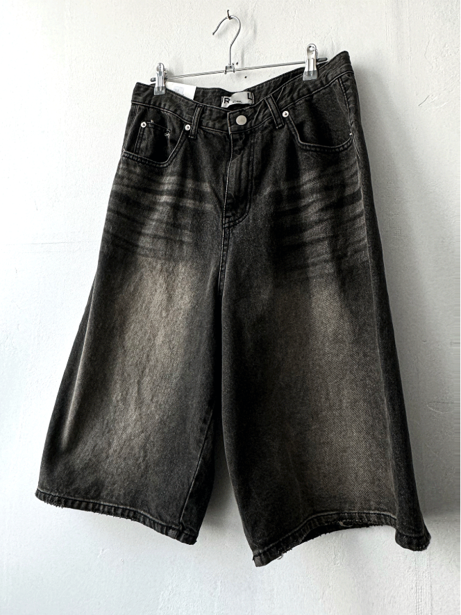 Brown Tint Bermuda Denim Shorts