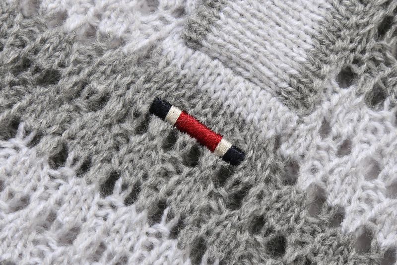 PUNCHING KNIT POLO_GRAY