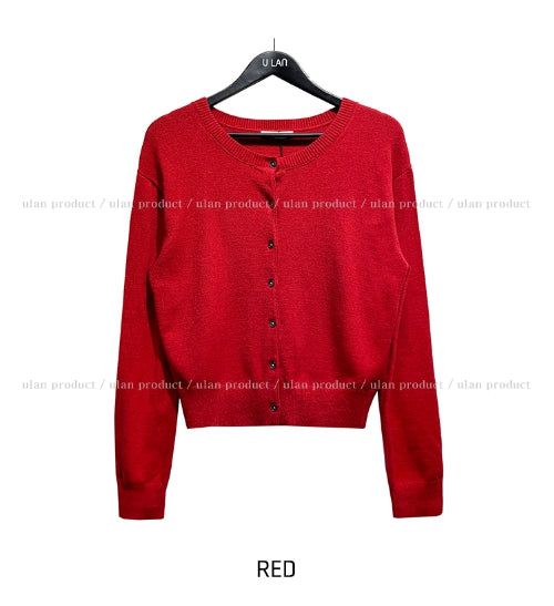 [U-BASIC] Allin round neck cardigan