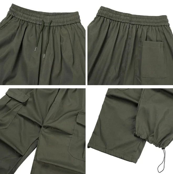 Eppen pintuck wide cargo pants