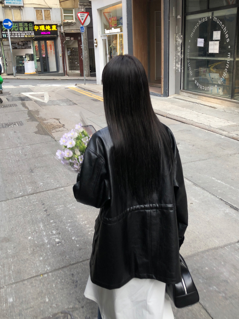 [MADE] Leather Half Jacket