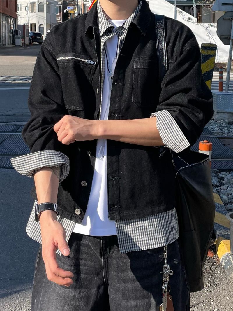 Flow Denim Shacket (M, L / 2colors)