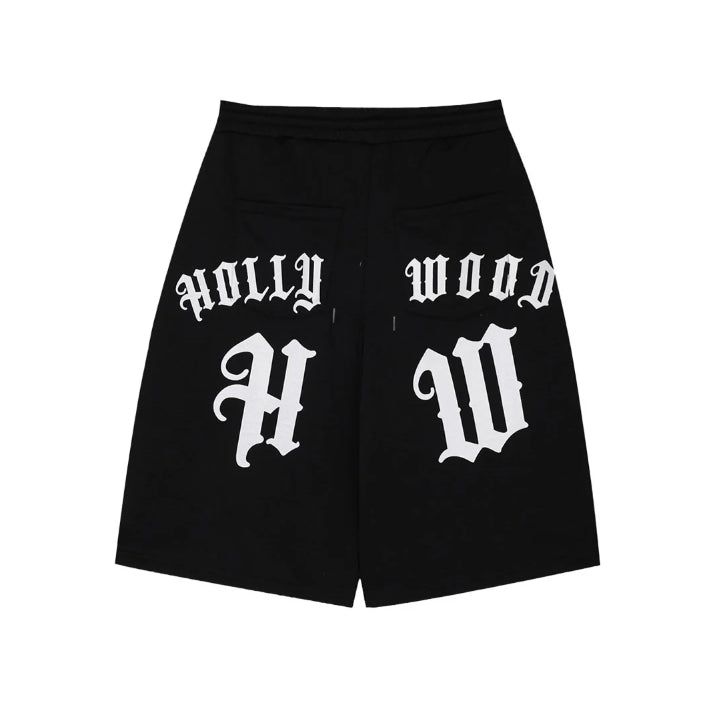 Dinede Lettering Bermuda Pants