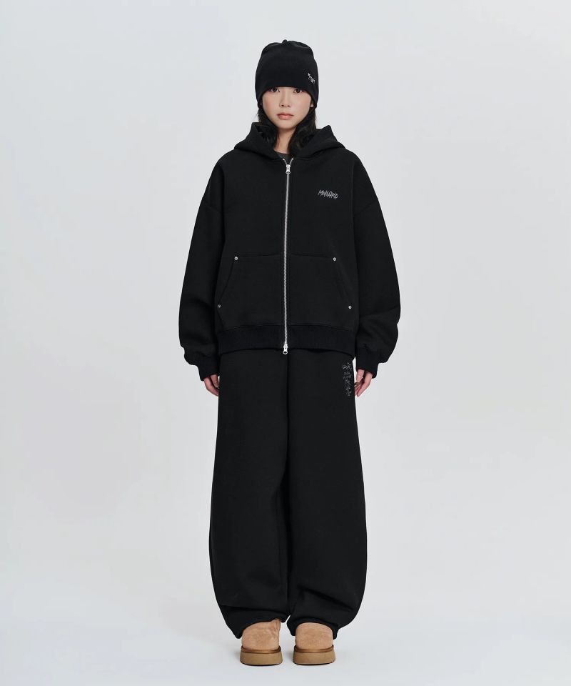 10TH SLASH BALLOON NEOPRENE PANTS_BLACK