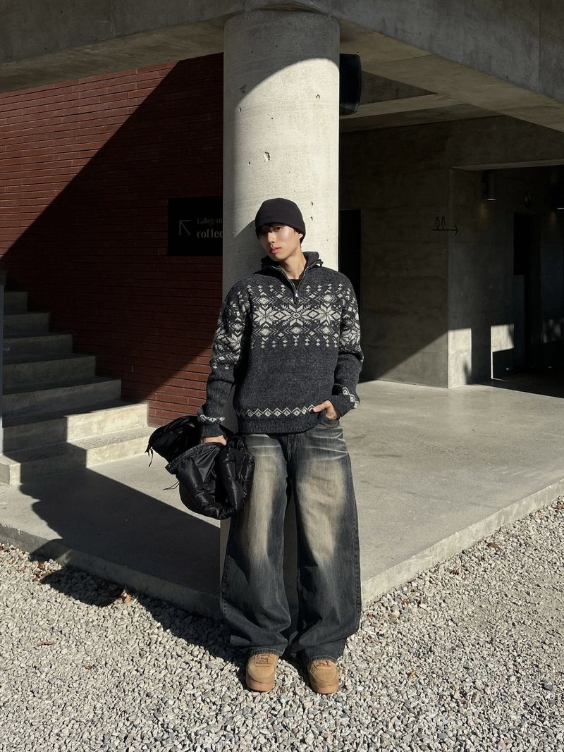 SLAB EMBO RIVET BRUSH DENIM