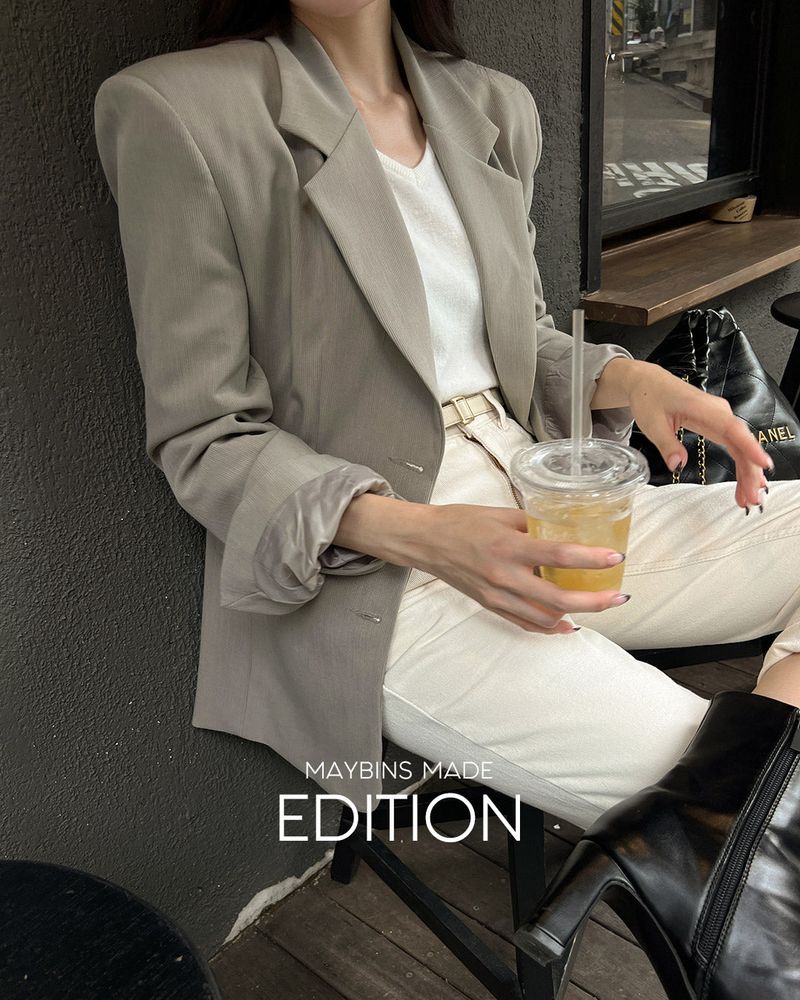 【MADE】Ribbed Loose Fit Blazer