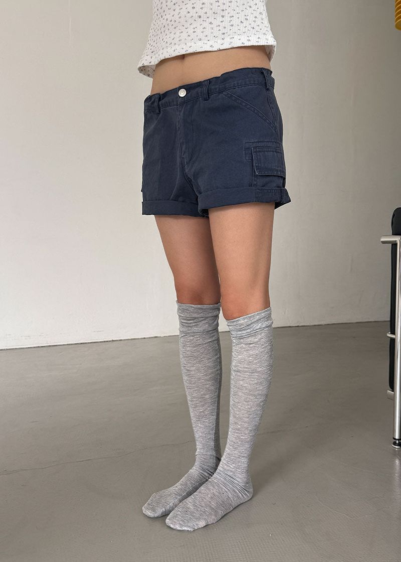 FRENCH CARGO HALF PANTS