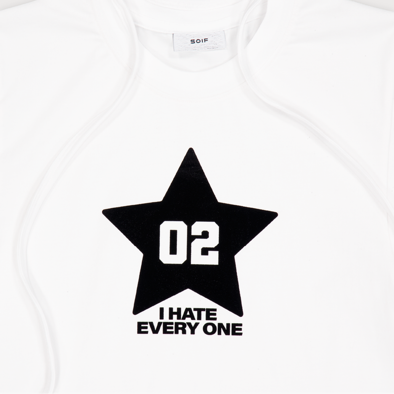  RIBBON ROCK T-SHIRT WHT