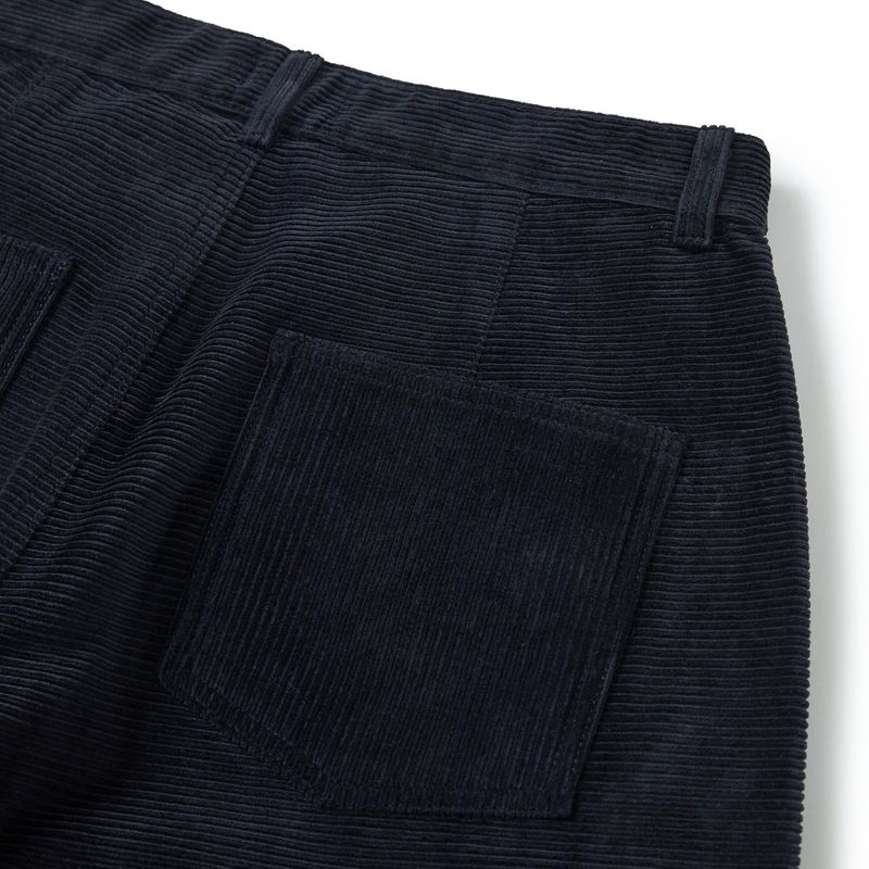 Wonky corduroy pants / Dark navy