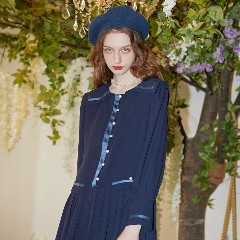 VITALSIGN(バイタルサイン)の「Pintuck Unbalanced Chifon Dress(Dresses)」