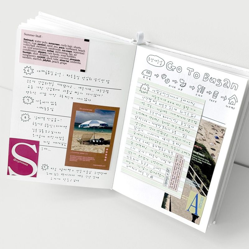oab summerly pack / scrap sticker set