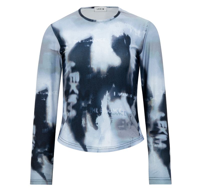 LEKIM(レキム)の「LEKIM FULL PRINTED LONG SLEEVE TOP (BLACK)(Tops)」