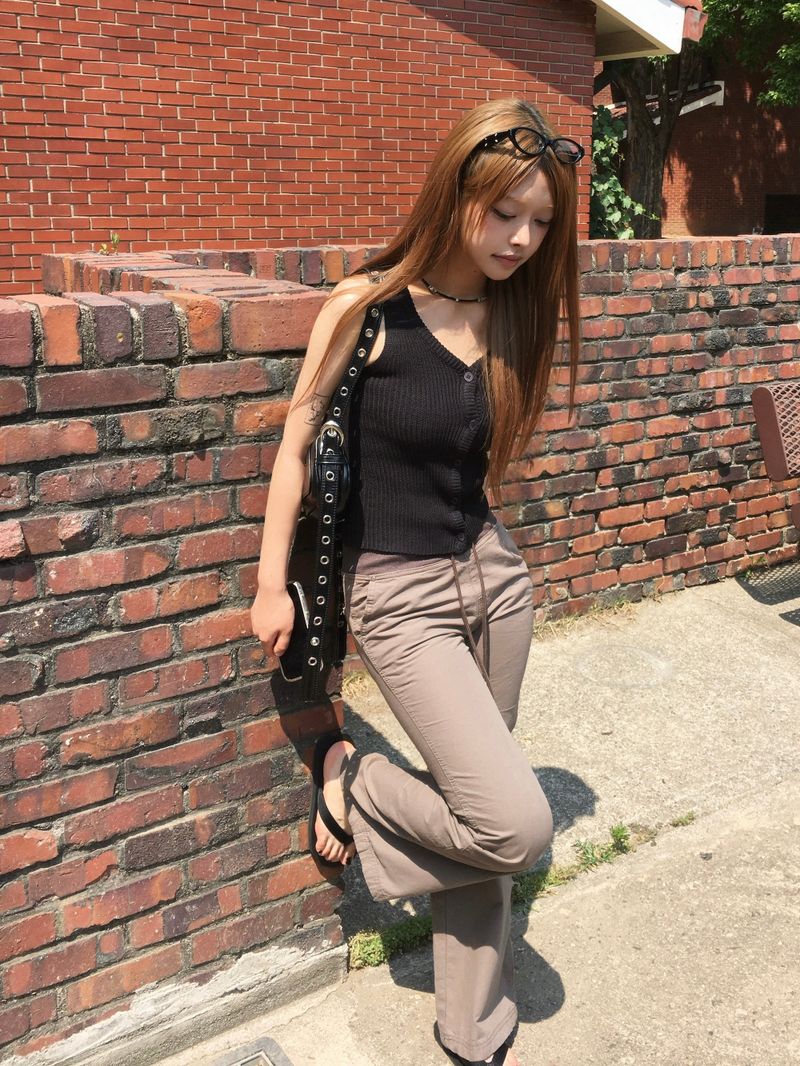 Maxi-Mix Bootcut string Elastic-Waist Pants (3c)