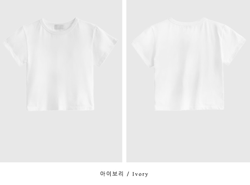 Weekly Better Crop Short Sleeve Tee / 4 colors