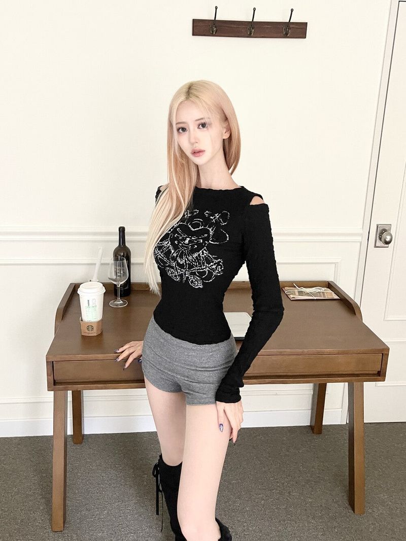Drape flap short pt (4color)
