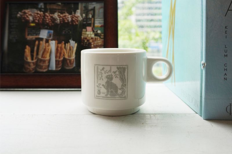 Cosy Stitch Mug - Cat