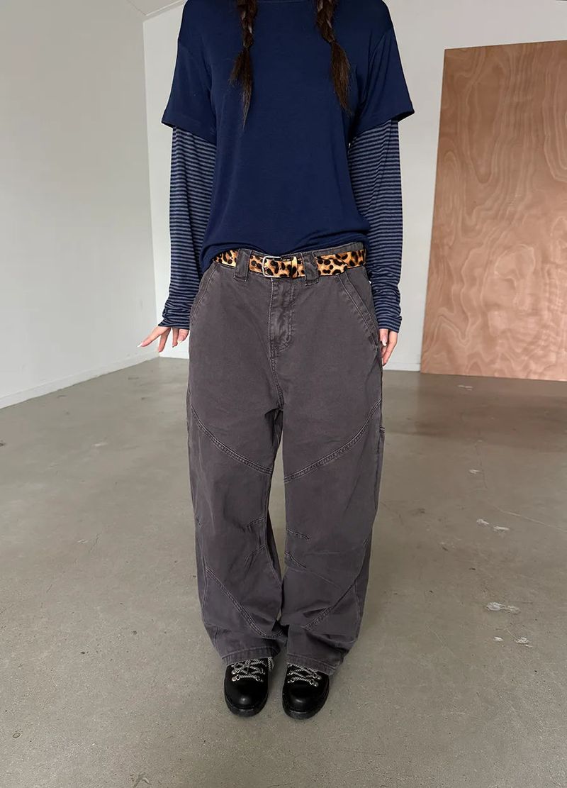diagonal line pants