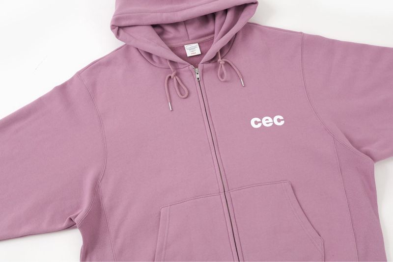 CEC ZIP-UP HOODIE(PINK)