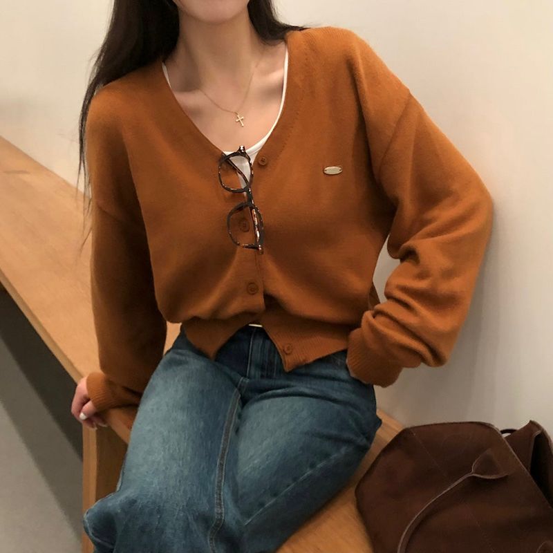 [bellide made] Merlin, Pendant V-neck Cardigan