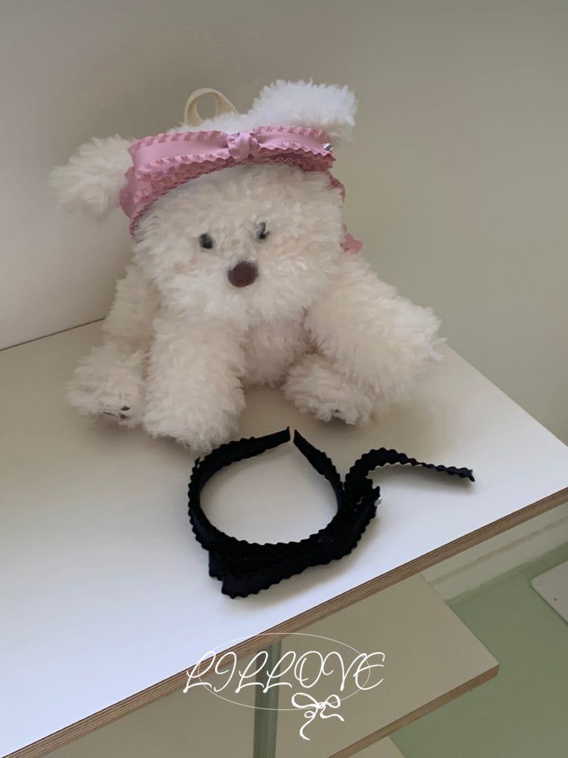 LILLOVE（リローブ）の「[by LILLOVE] フリルラインヘアバンド (2color)（ヘアアクセサリー）」