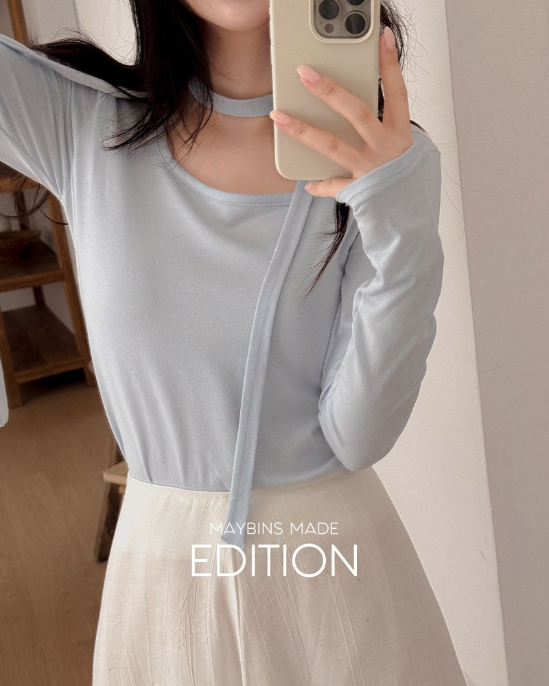 [MADE] Elin Square T-shirt & Tie Set