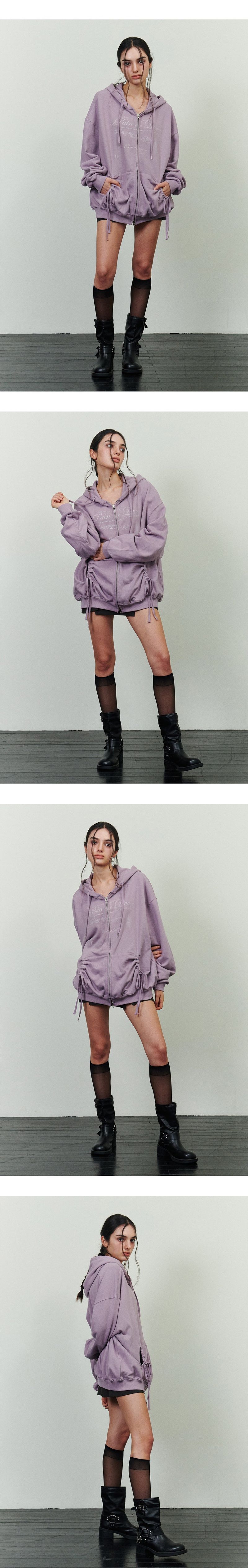 FOG 2WAY HOOD ZIP-UP purple