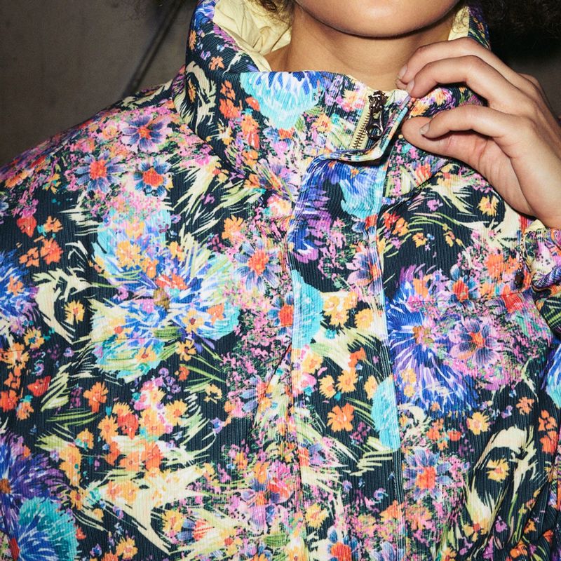 SOLARBALL FLOWER FLAME REVERSIBLE PUFFER LEMON