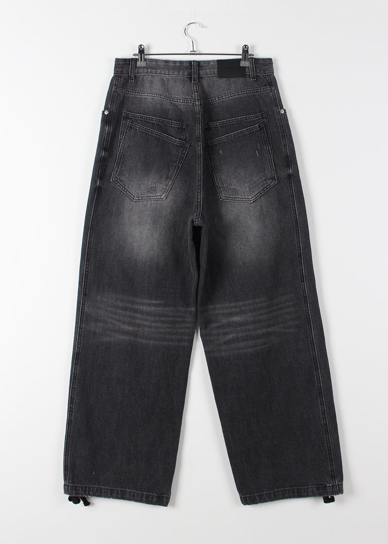 DOUBLE POCKET WIDE DENIM