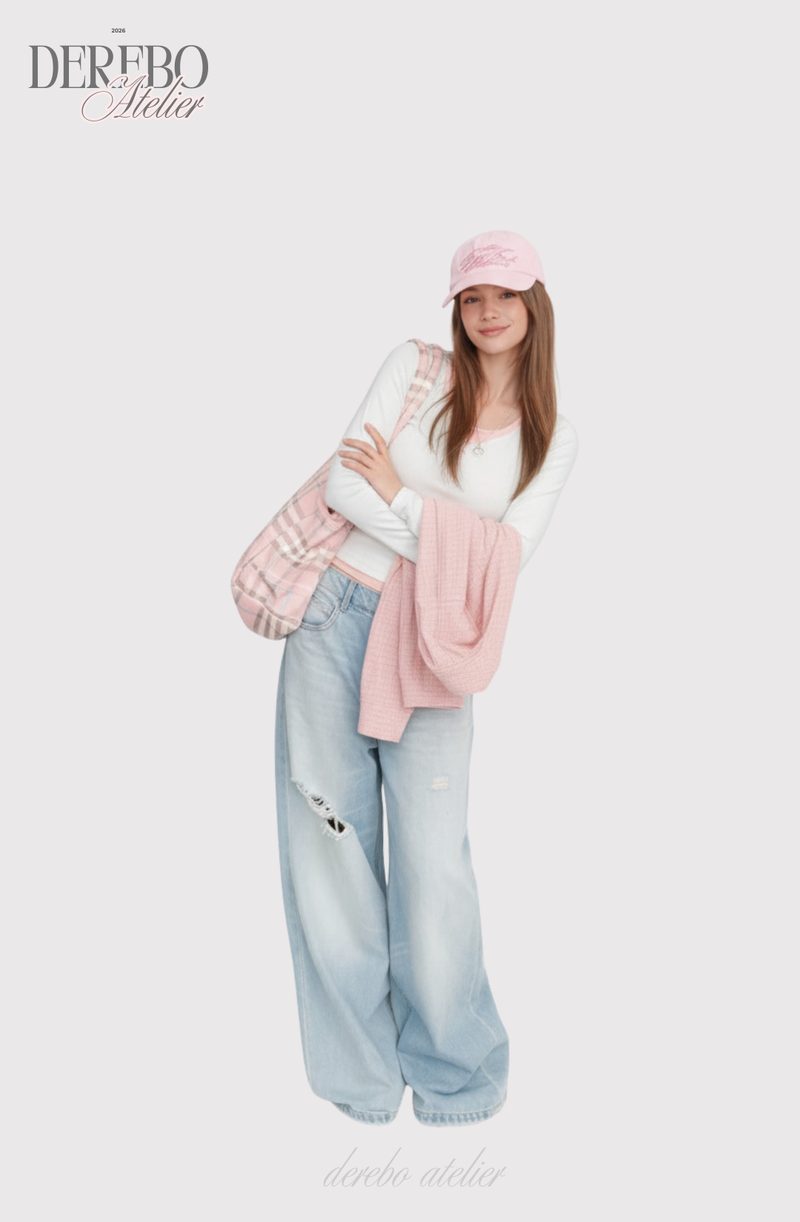 Mint pink layered t-shirt