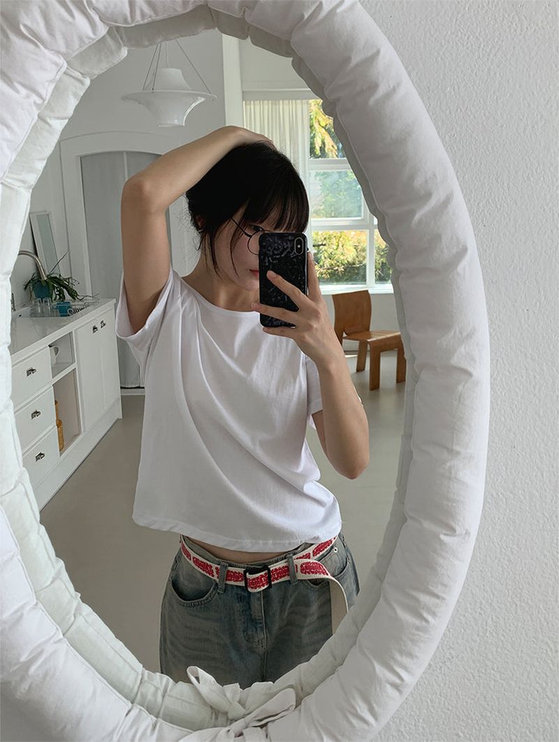 SILKET U-NECK TEE (3C)