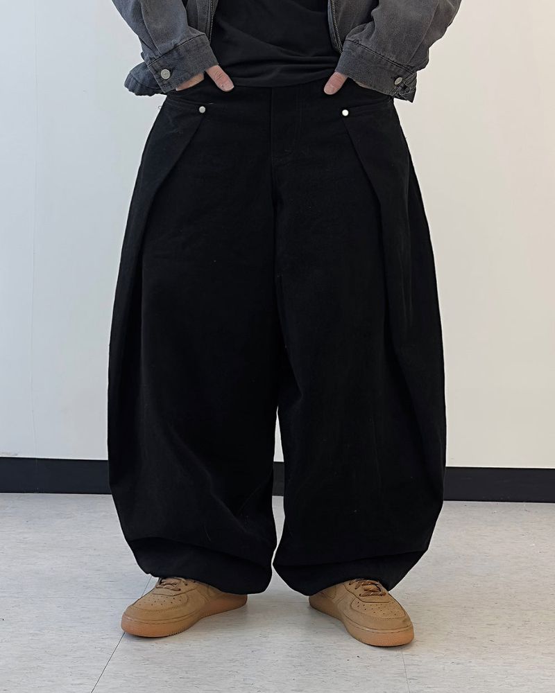 Cuff Bizo Balloon Cotton Pants