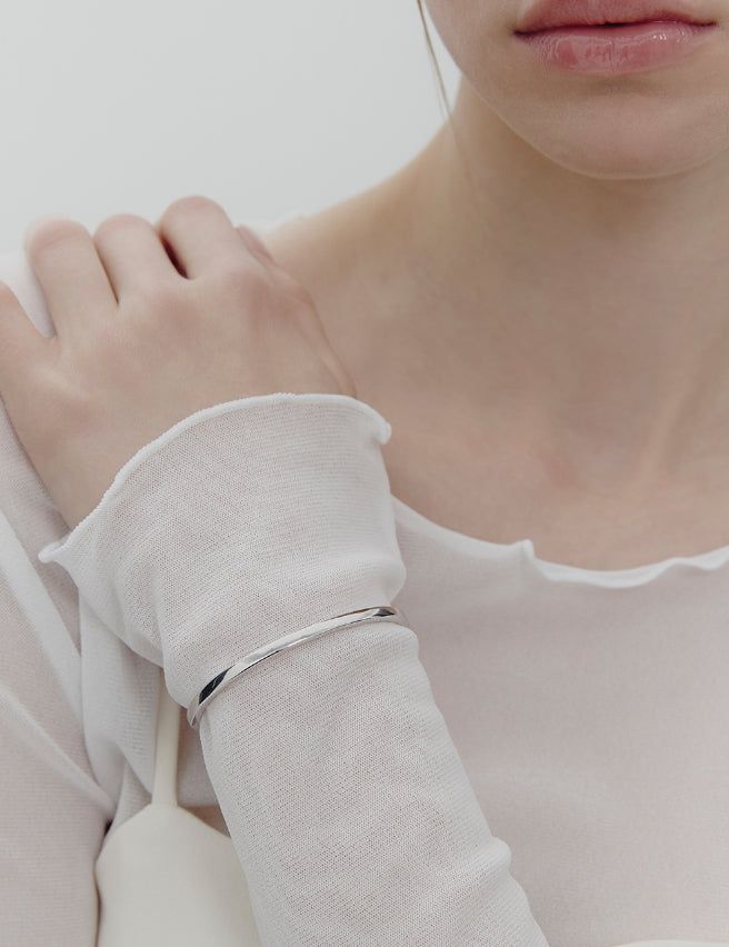 26SS★ [Premium Plating] Precise AB Single Cuff Bangle