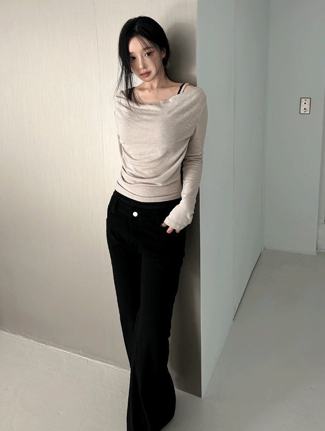 Soft Drape Slim Top