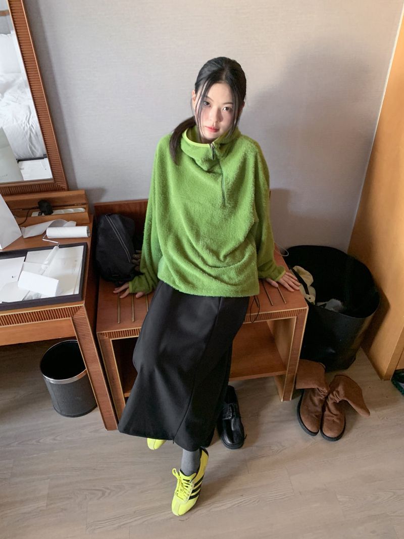 フリースフードアノラック