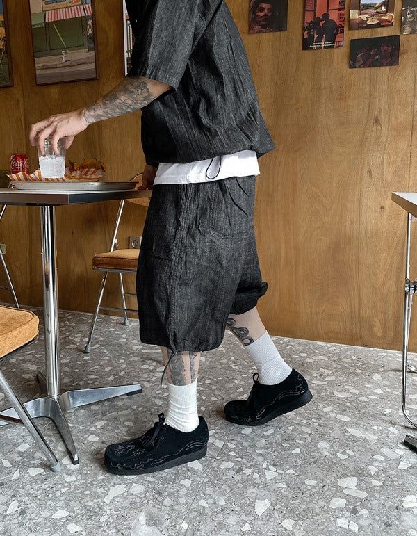 HOLY IN CODE（ホーリーインコード）の「No.0274 denim string wide SHORTS（Pants）」
